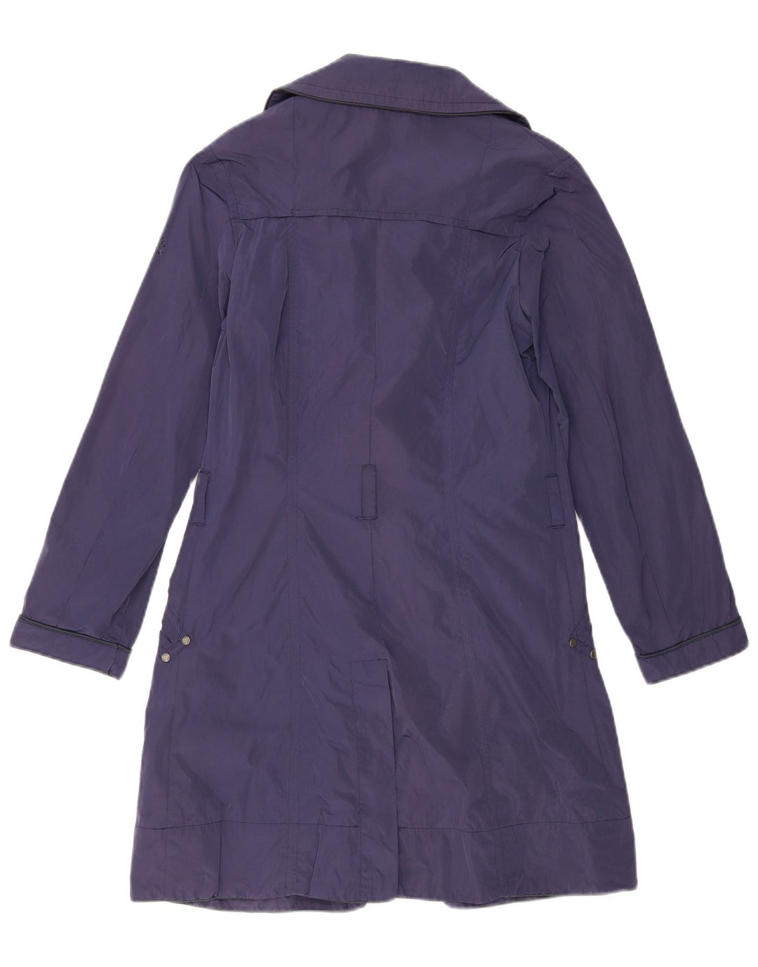 Trench Coat feminino Calvin Klein Jeans Reino Unido 14 grande azul marinho poliéster