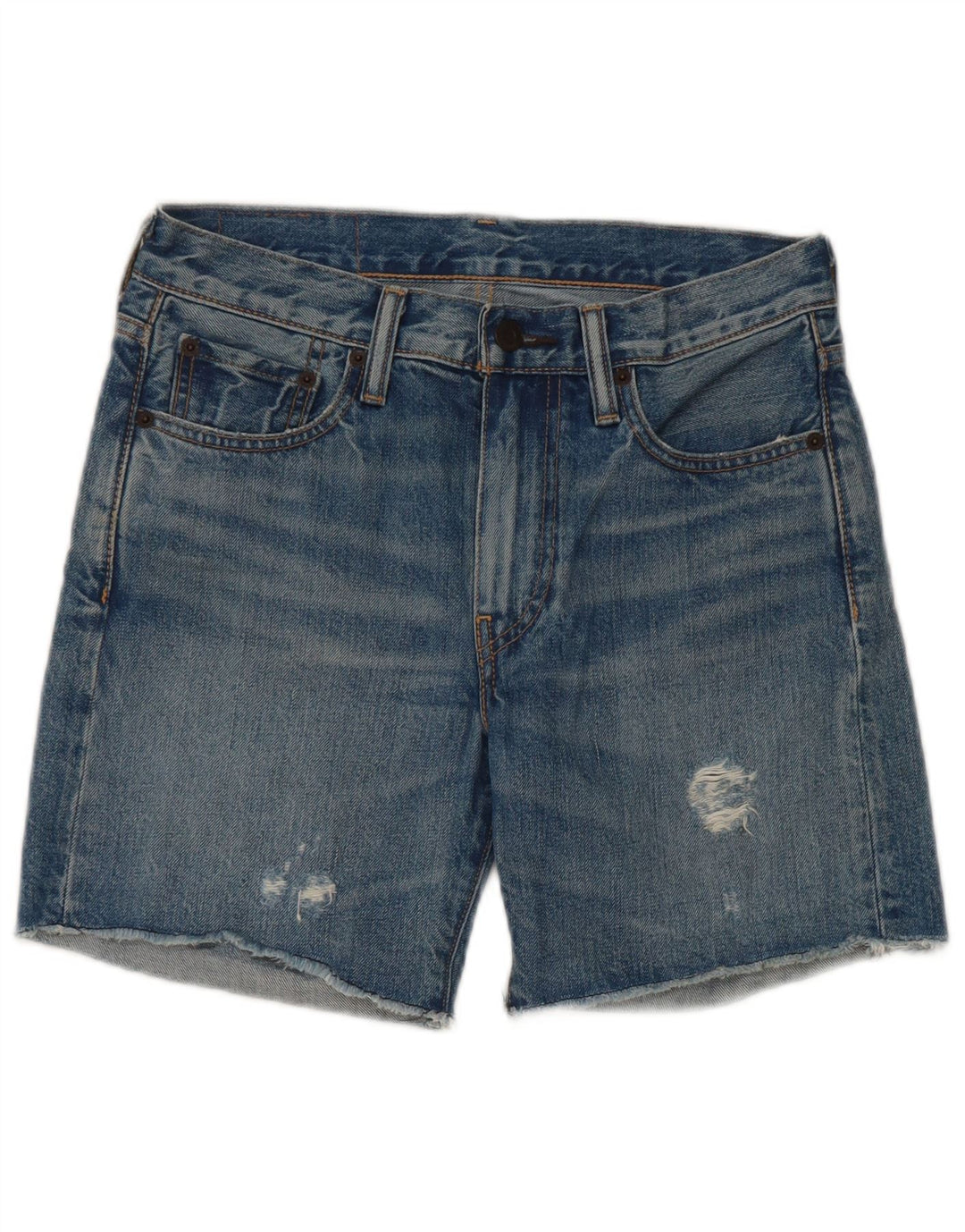Shorts jeans feminino Levi's 505 W27 pequeno azul algodão