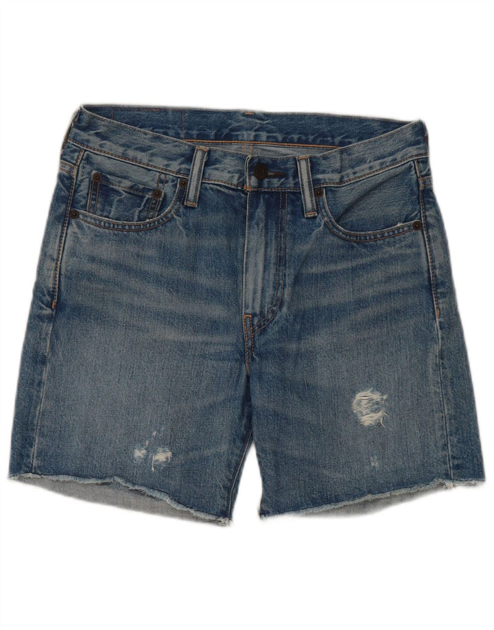 Shorts jeans feminino Levi's 505 W27 pequeno azul algodão