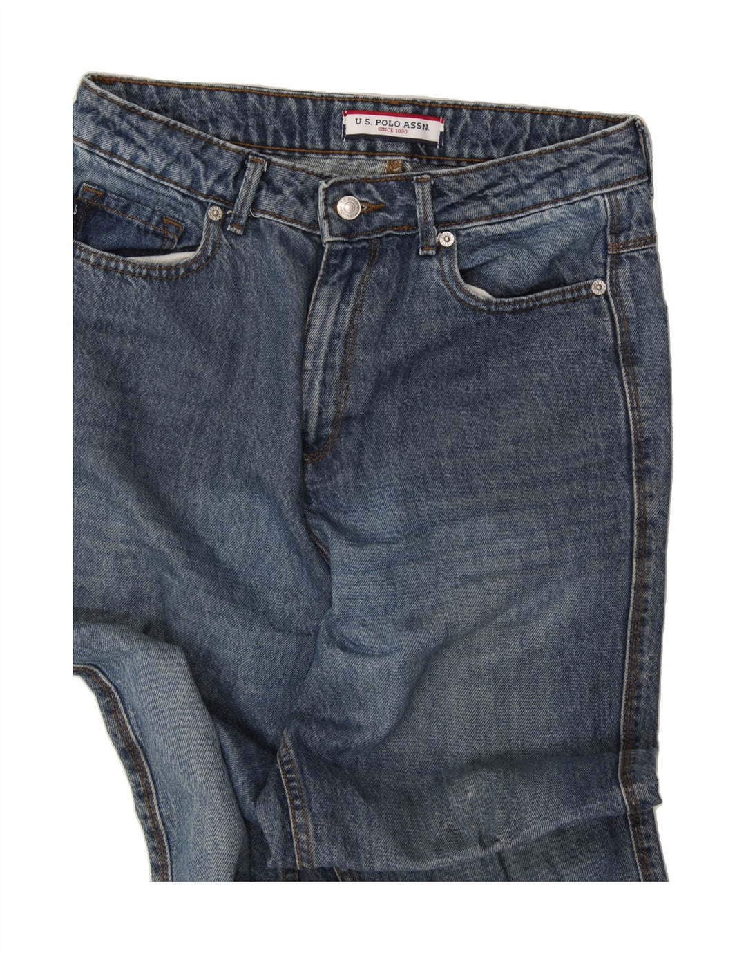 US POLO ASSN Womens Straight Jeans W32 L32 Blue Cotton Vintage US Polo Assn and Second-Hand US Polo Assn from Messina Hembry 