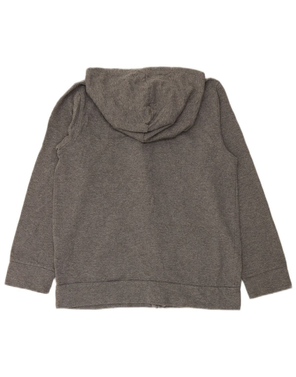 Suéter PUMA Boys Graphic Zip com capuz 12-13 anos grande algodão cinza