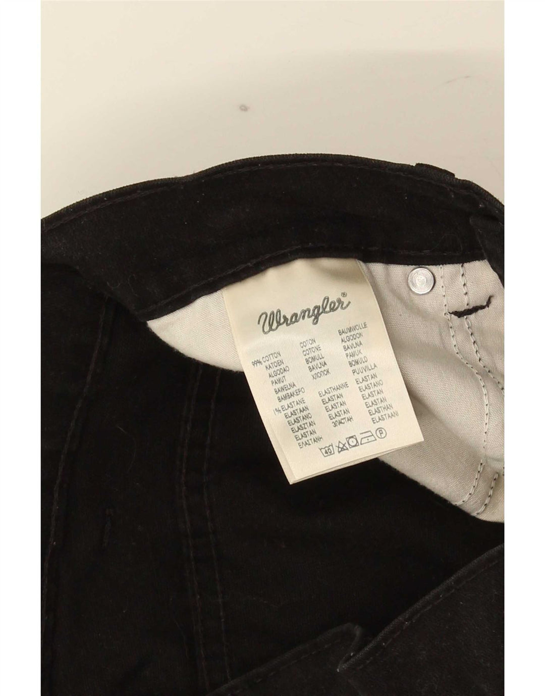 Wrangler Masculino Texas Stretch Straight Jeans W30 L34 Algodão Preto