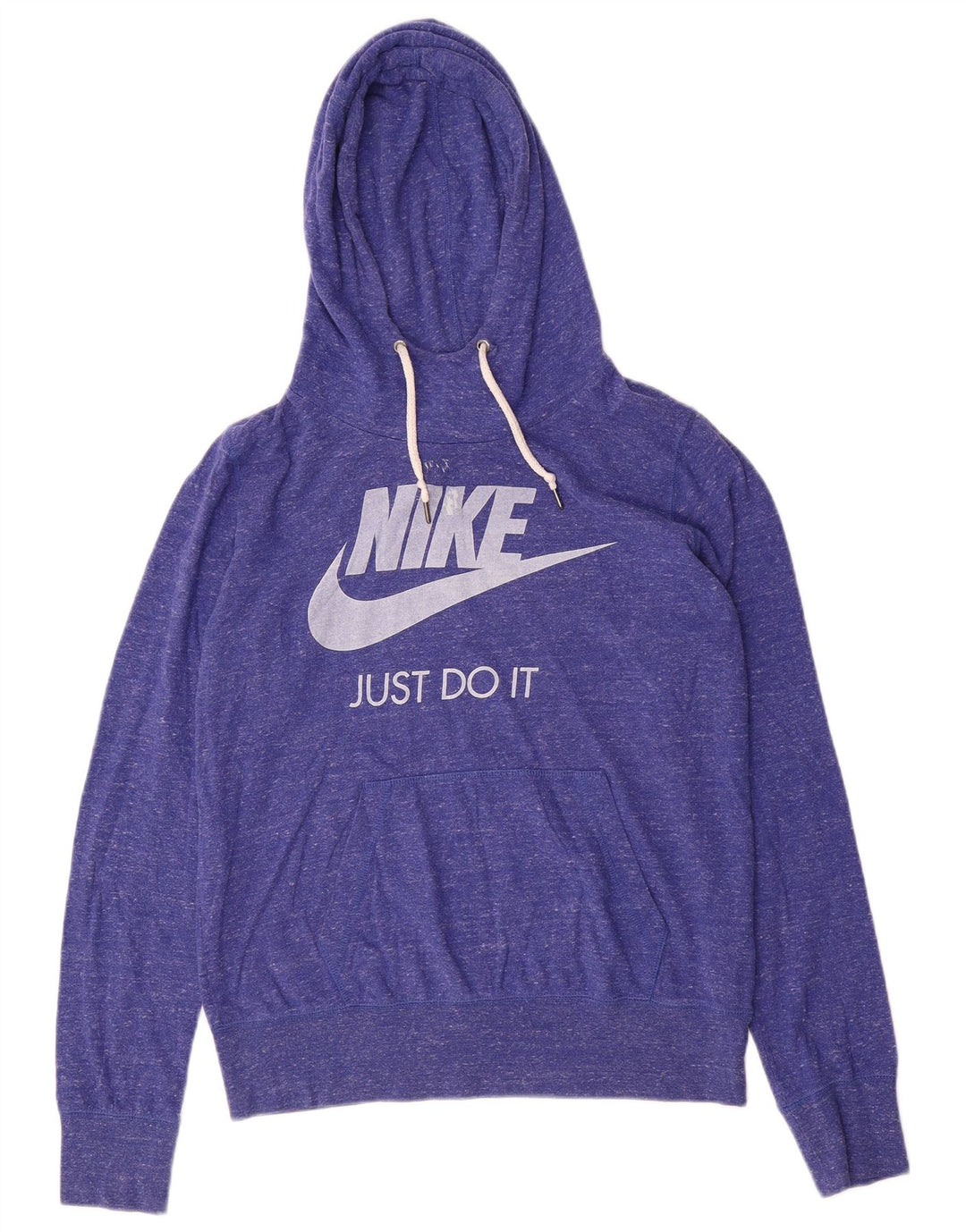 Jumper com capuz gráfico feminino NIKE UK 16 grande poliéster manchado roxo