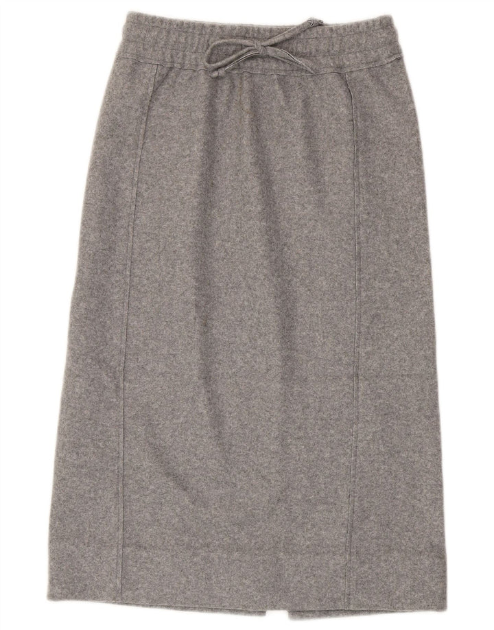 Zara Saia Midi Feminina XS W24 Cinza Poliéster