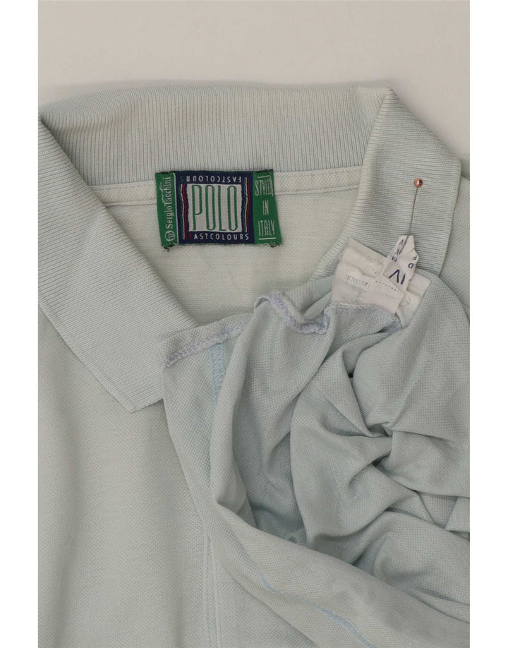 Camisa polo masculina Sergio Tacchini algodão azul médio