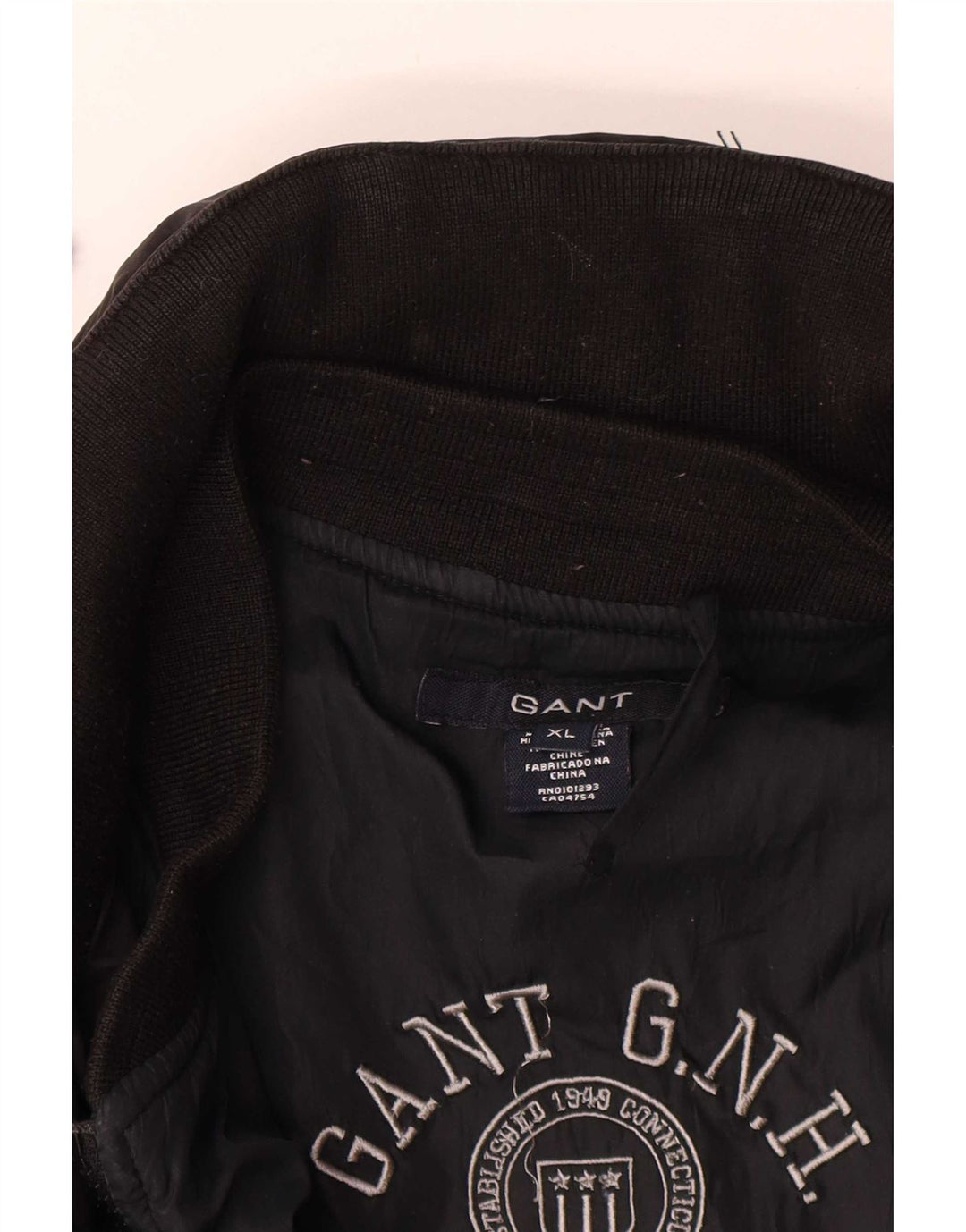 Jaqueta utilitária masculina Gant UK 42 XL poliéster preto