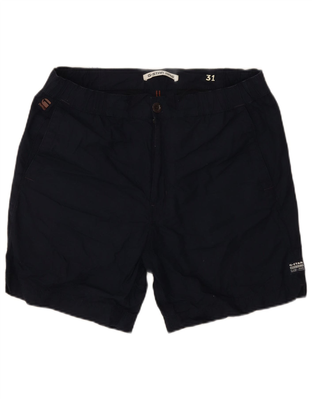 Shorts cargo masculino G-STAR W31 algodão azul marinho médio