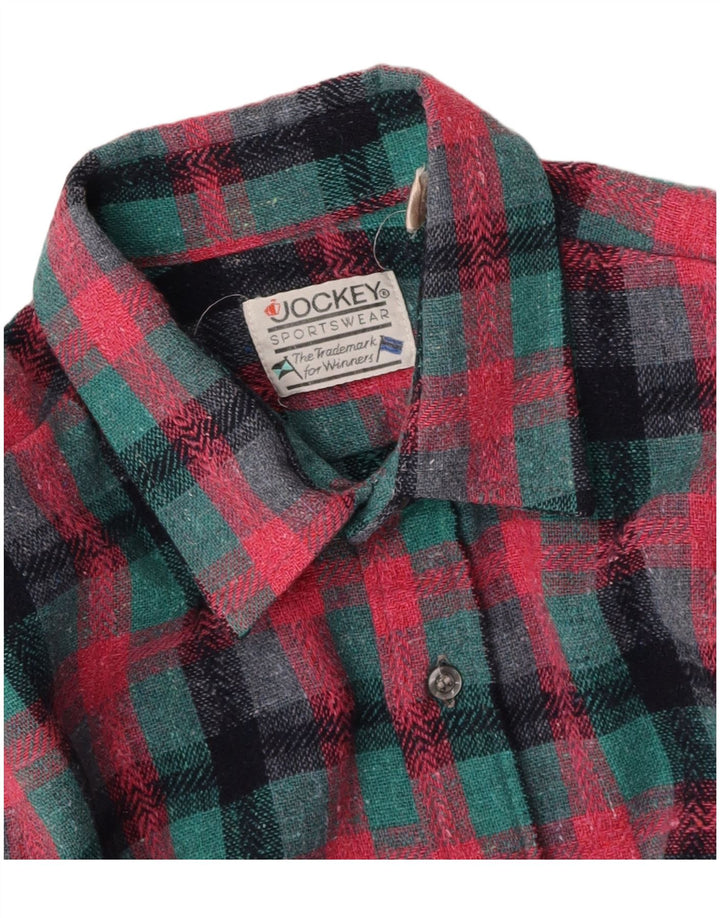 Camiseta masculina JOCKEY xadrez rosa médio