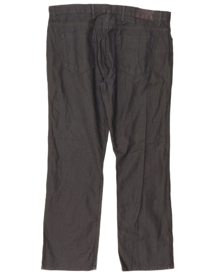 MARKS & SPENCER Mens Autograph Straight Calça Casual W40 L31 Cinza