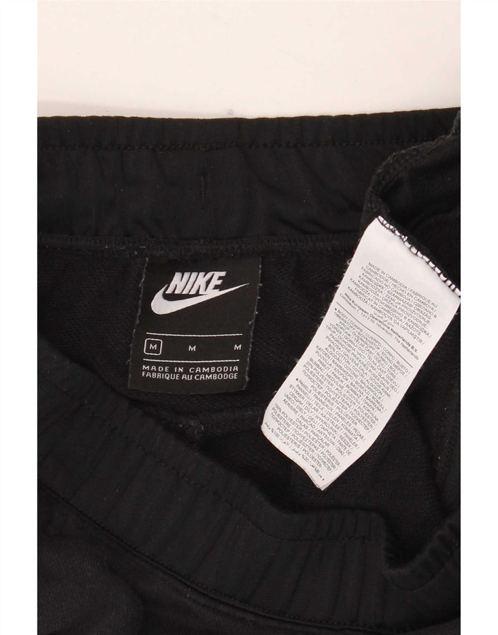 Shorts esportivos masculinos Nike médio preto colorblock algodão