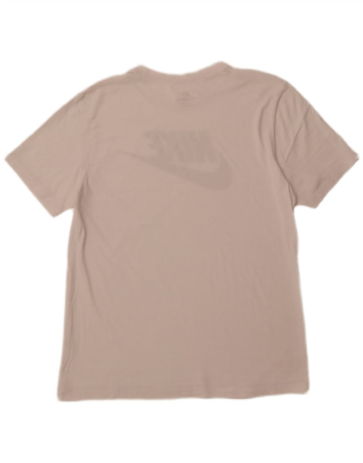 Camiseta gráfica masculina NIKE Top grande branco