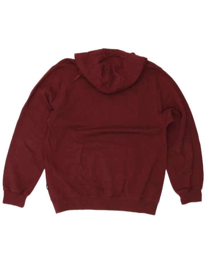 Vans Mens Graphic Hoodie Jumper Médio Algodão Borgonha