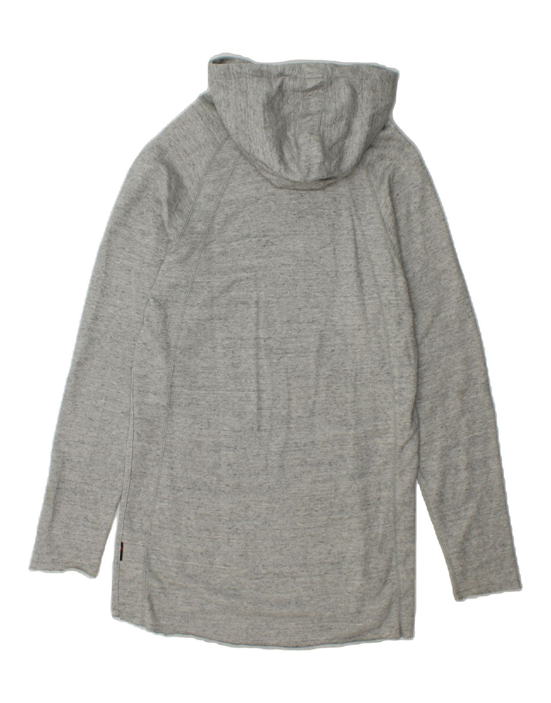JORDAN Womens Long Sleeve Hoodie Dress UK 10Small Grey Flecked Cotton Vintage Jordan and Second-Hand Jordan from Messina Hembry 
