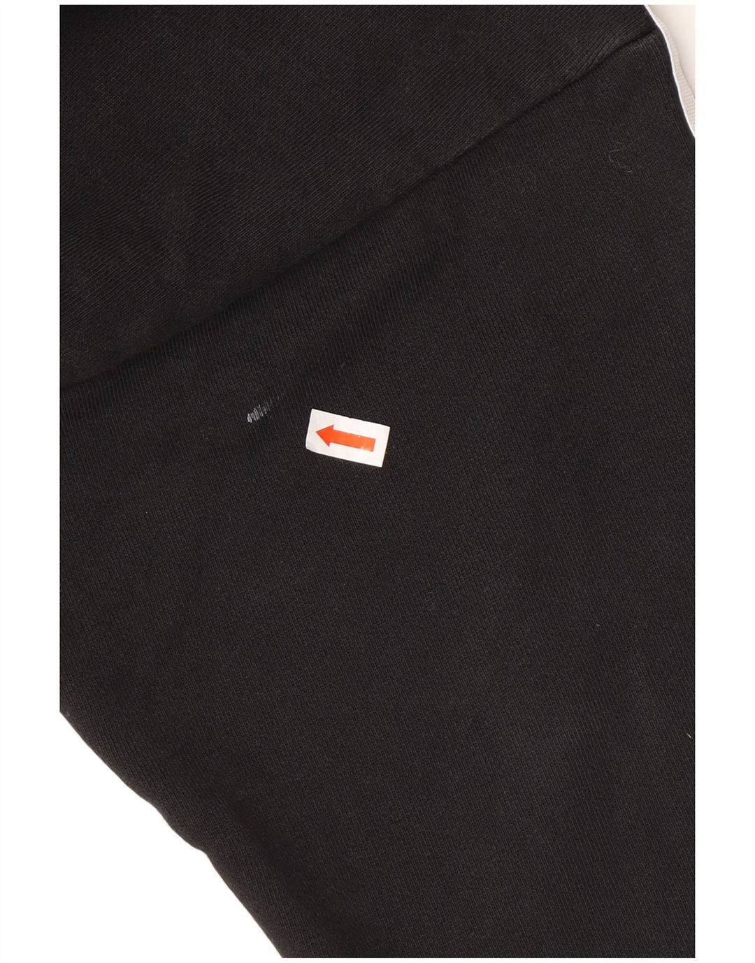 ADIDAS Womens Oversized Crop Hoodie Jumper Reino Unido 8 Pequeno Algodão Preto