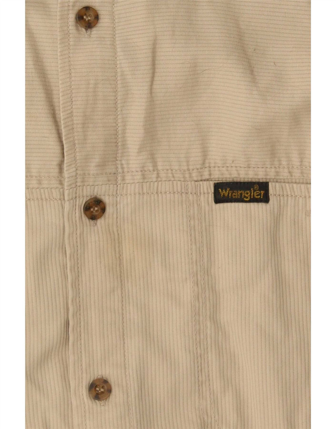 Camisa Wrangler Boys 14-15 Anos Grande Risca de Giz Bege
