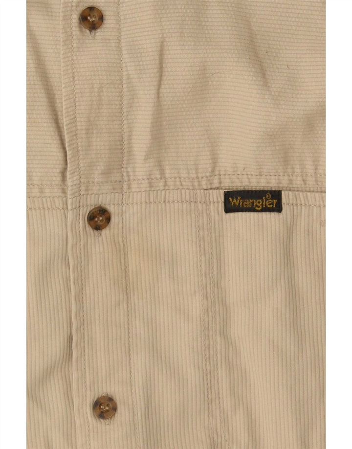 Camisa Wrangler Boys 14-15 Anos Grande Risca de Giz Bege
