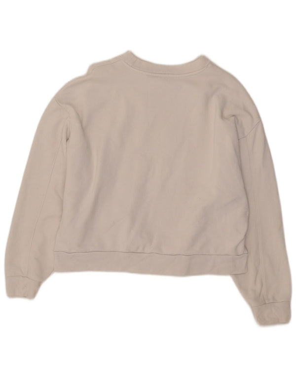 Moletom feminino Levi's Crop Graphic Oversized Jumper UK 10 Pequeno Branco
