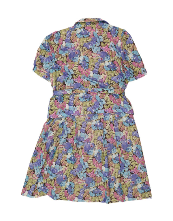 Vintage Womens Oversized A-Line Dress IT 46 Large Multicoloured Floral