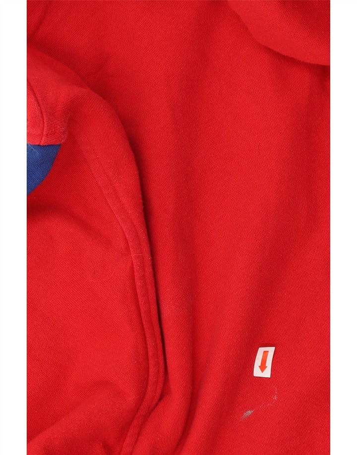 LEVI'S moletom com capuz masculino 2XL algodão colorblock vermelho