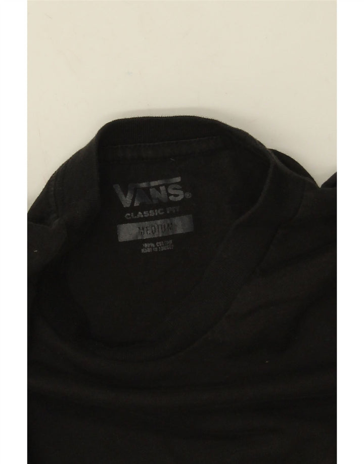 Vans Masculino Classic Fit Graphic Top Manga Longa Médio Algodão Preto