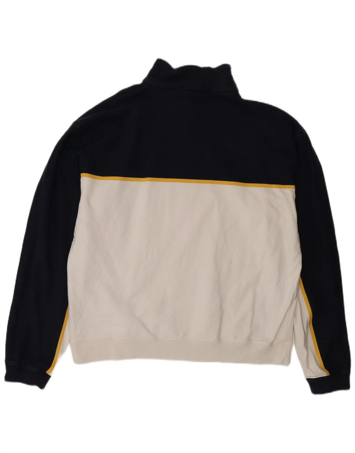 Moletom gráfico masculino Nautica Jumper grande bloco colorido branco