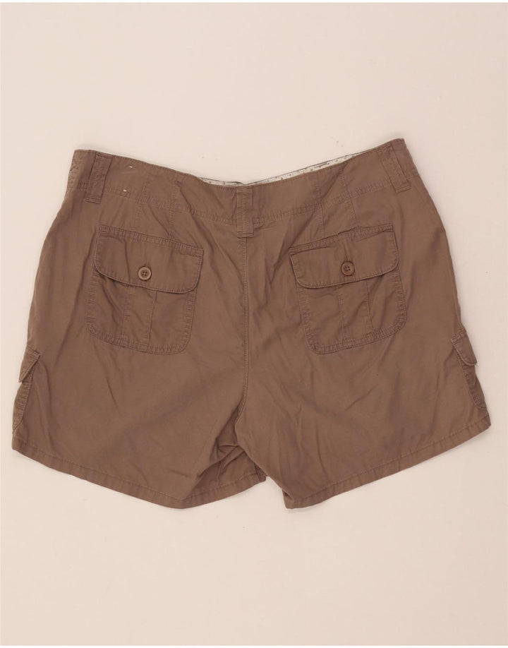 Shorts cargo feminino LEE US 16 2XL W37 algodão marrom
