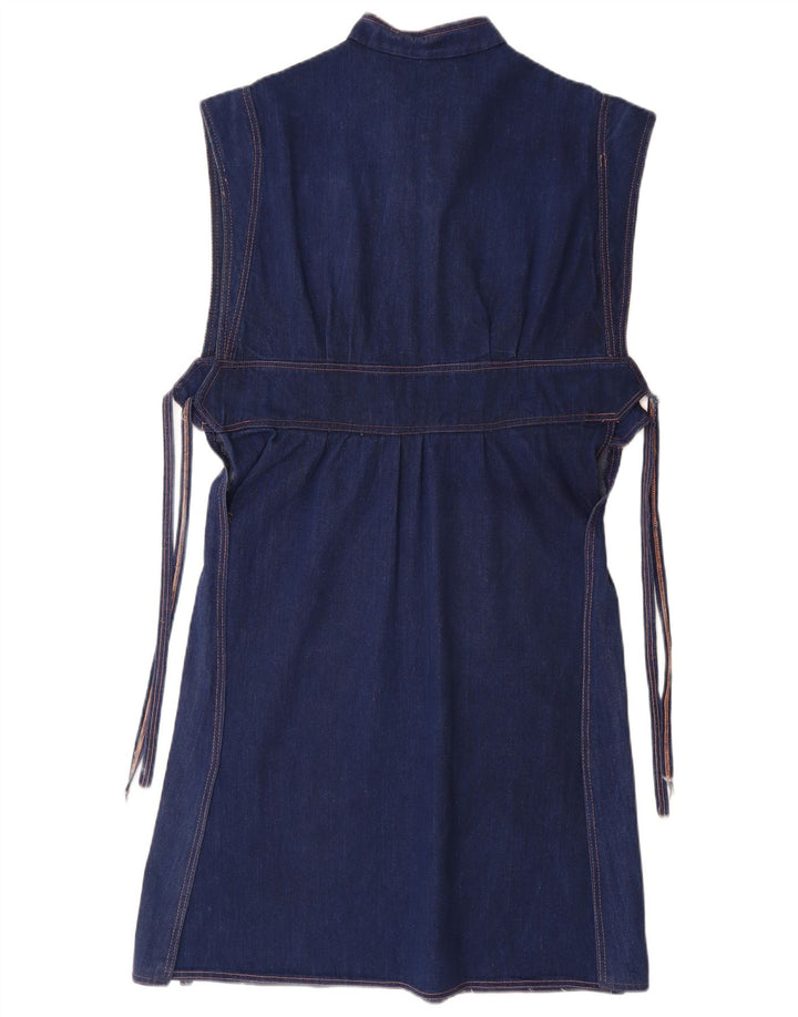 Vestido jeans feminino VINTAGE UK 14 azul médio