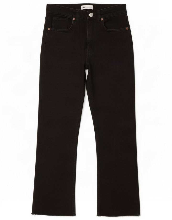 Zara Jeans retos femininos EU 40 Médio W30 L26 Preto