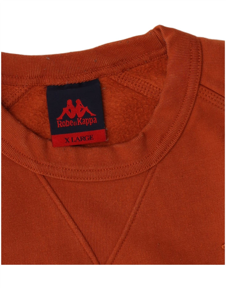 Moletom masculino Kappa Jumper XL laranja algodão
