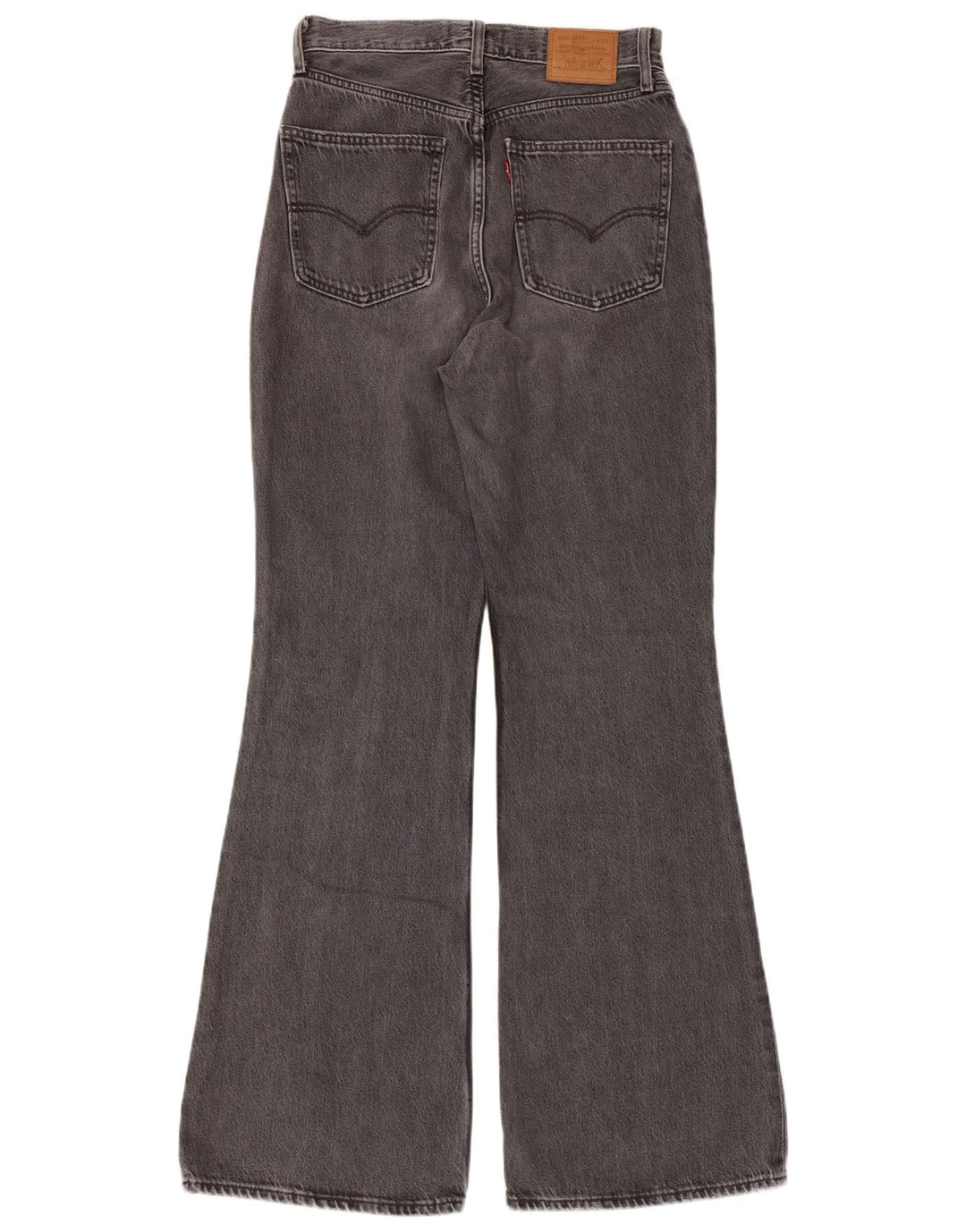 Calça jeans feminina Levi's cintura alta larga W27 L32 cinza