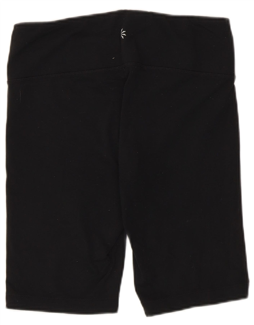 Shorts esportivos femininos ATHLETA UK 8 pequeno poliéster preto
