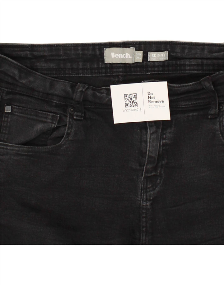 Jeans skinny feminino BENCH W34 L34 algodão preto