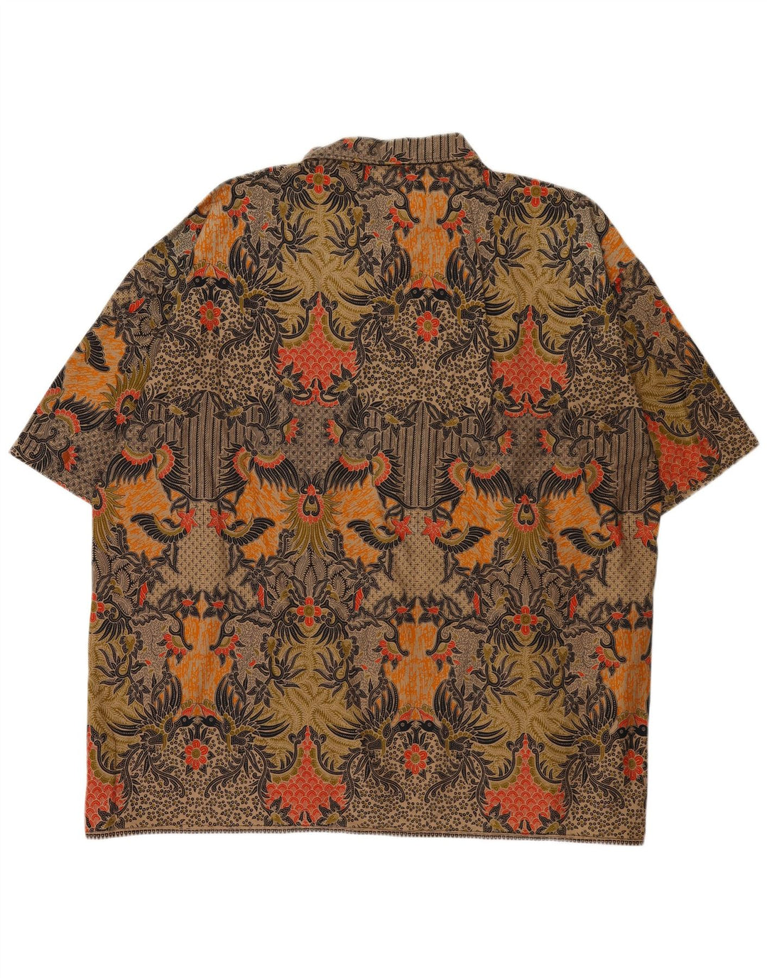 Alit Astika Camisa masculina de manga curta com padrão abstrato 5XL multicolorida