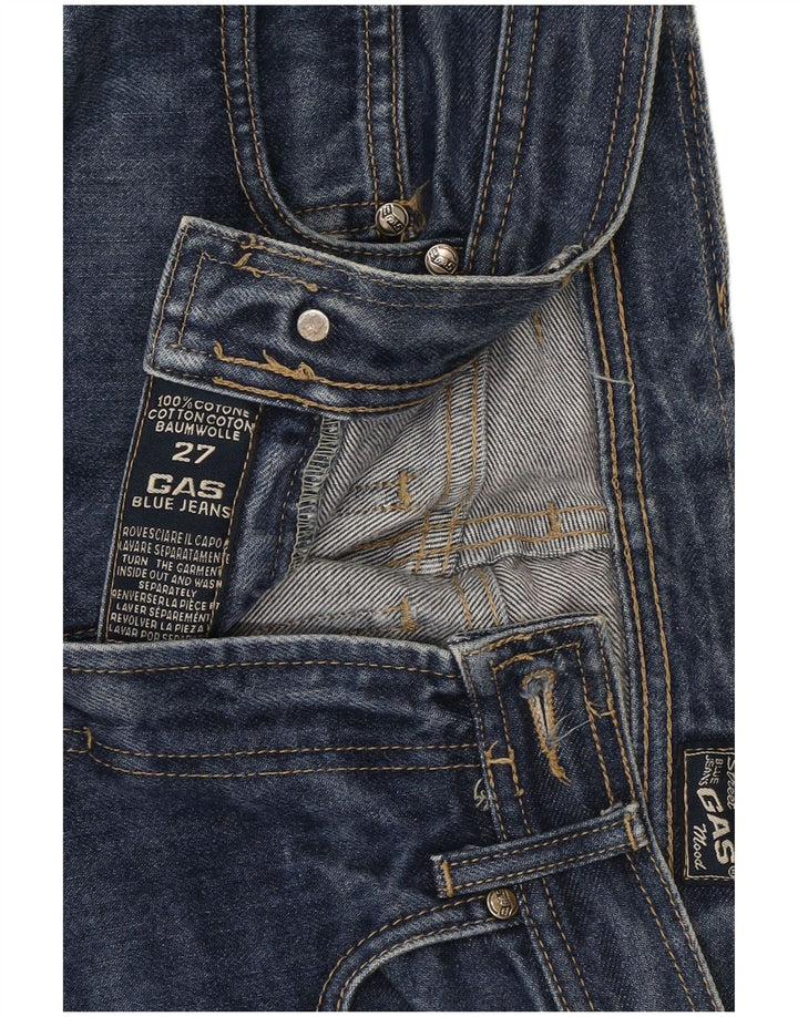 Gas Womens Straight Jeans W27 L31 Azul Algodão