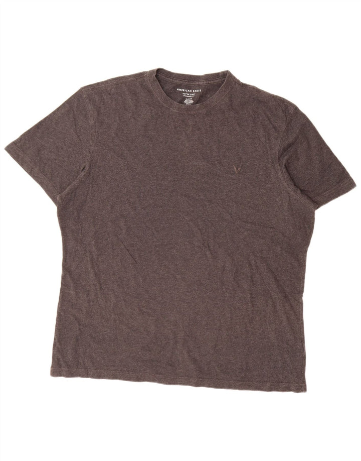American Eagle Camiseta masculina de ajuste padrão Top XL algodão cinza