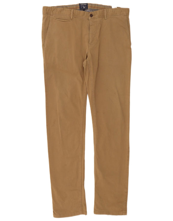 Calças Chino Masculinas Woolrich Slim W36 L32 Algodão Marrom