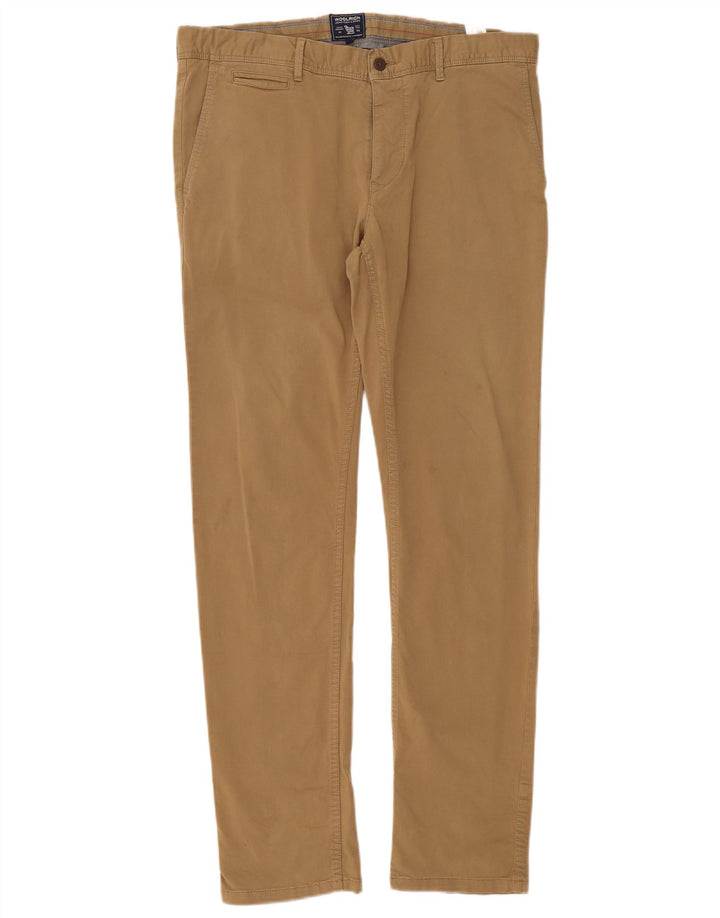 Calças Chino Masculinas Woolrich Slim W36 L32 Algodão Marrom