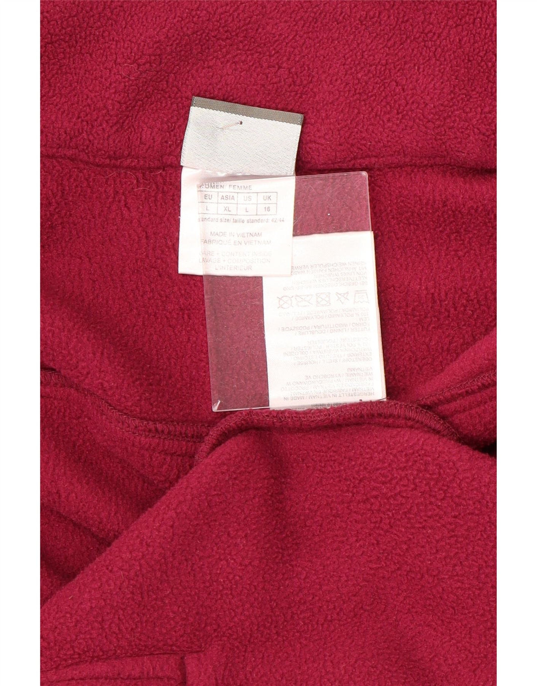 Jaqueta de lã feminina JACK WOLFSKIN Reino Unido 16 grande poliéster rosa
