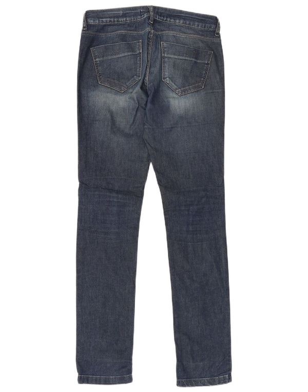 Zara Jeans Skinny Feminino UE 38 Pequeno W28 L33 Azul Algodão
