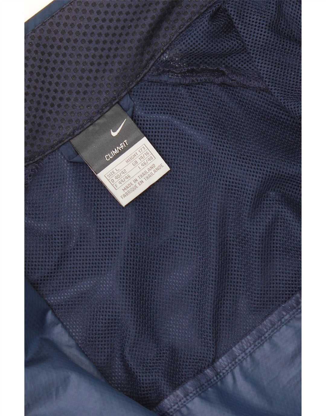 Nike Womens Tracksuit Top Jacket UK 14/16 Grande Azul Marinho