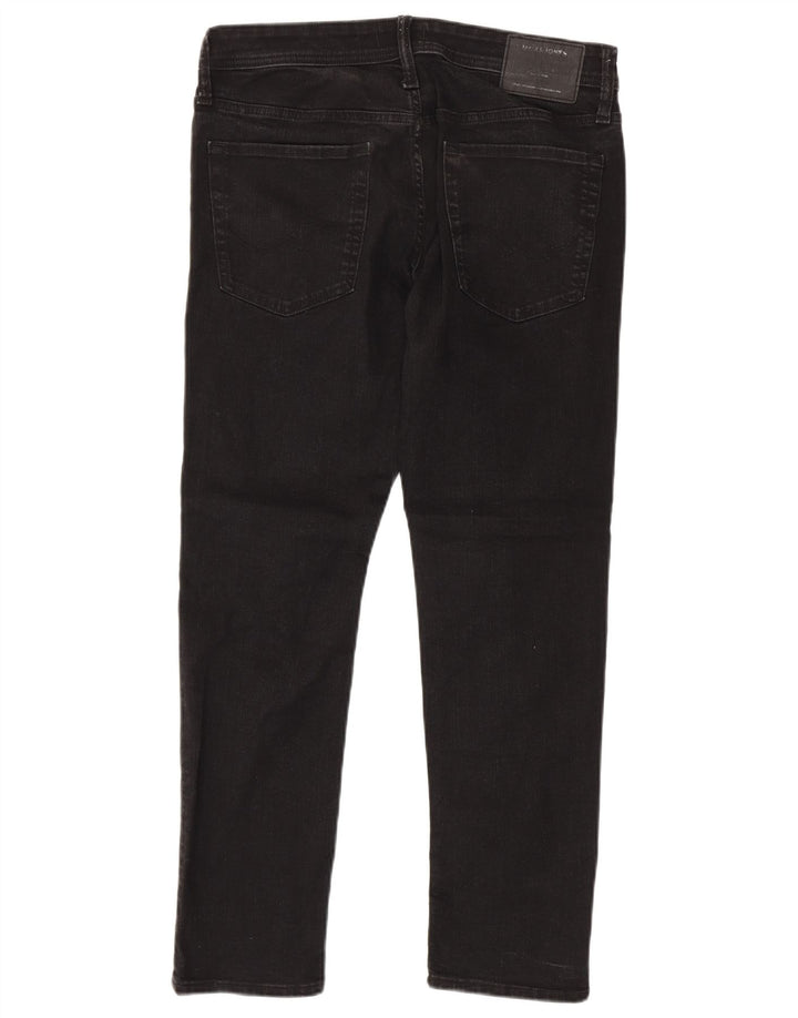 Jeans masculinos Jack & Jones Slim W32 L30 algodão preto