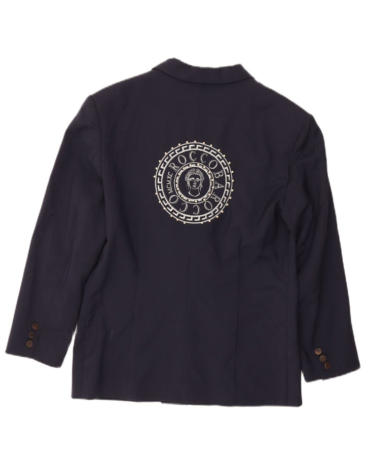 Jaqueta blazer feminina ROCCOBAROCCO IT 42 azul marinho médio