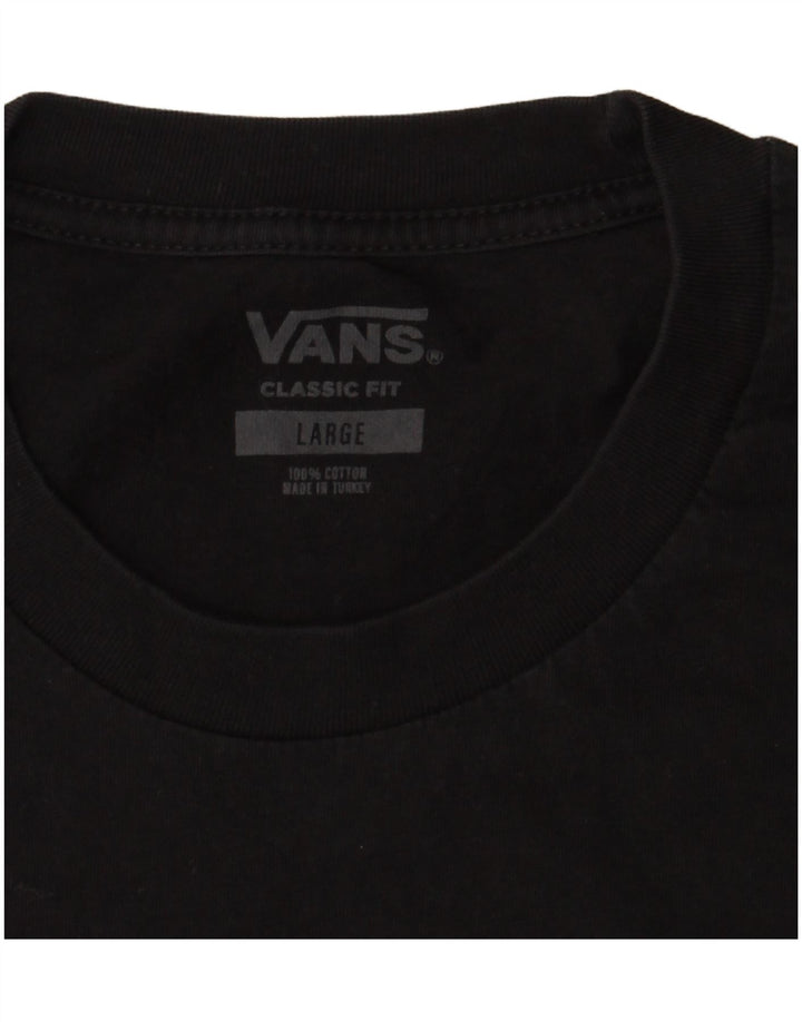 Camiseta Vans Masculina Classic Fit Top Grande Algodão Preto