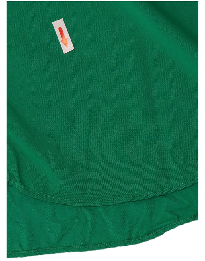 Camisa oversized feminina Zara UK 6 XS verde viscose