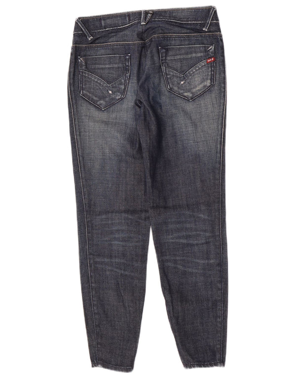 Gas Womens Slim Jeans W27 L26 Azul Algodão