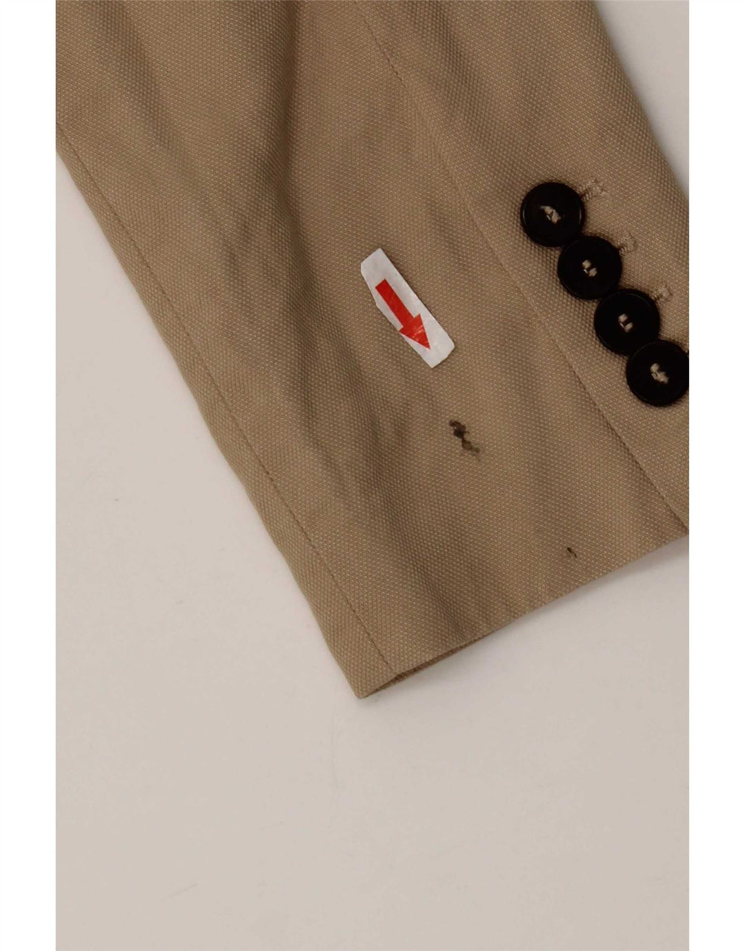 Jaqueta blazer feminina Zara com 1 botão Reino Unido 6 XS Bege Lyocell