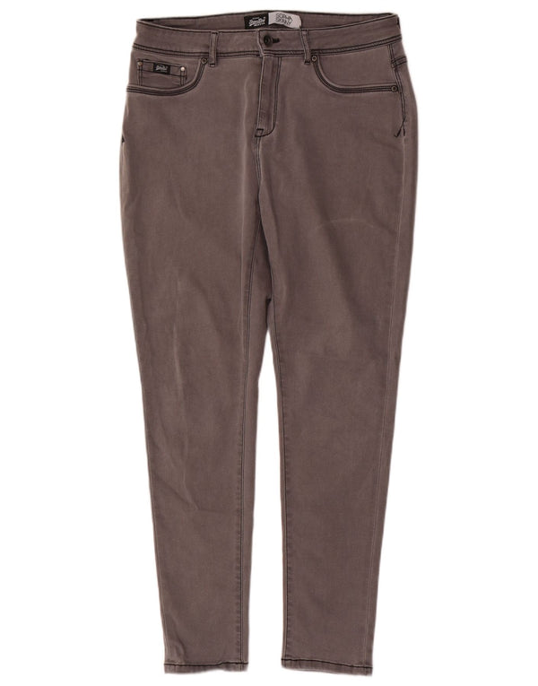 Superdry Womens Sophia Skinny Jeans W32 L28 Algodão Cinza