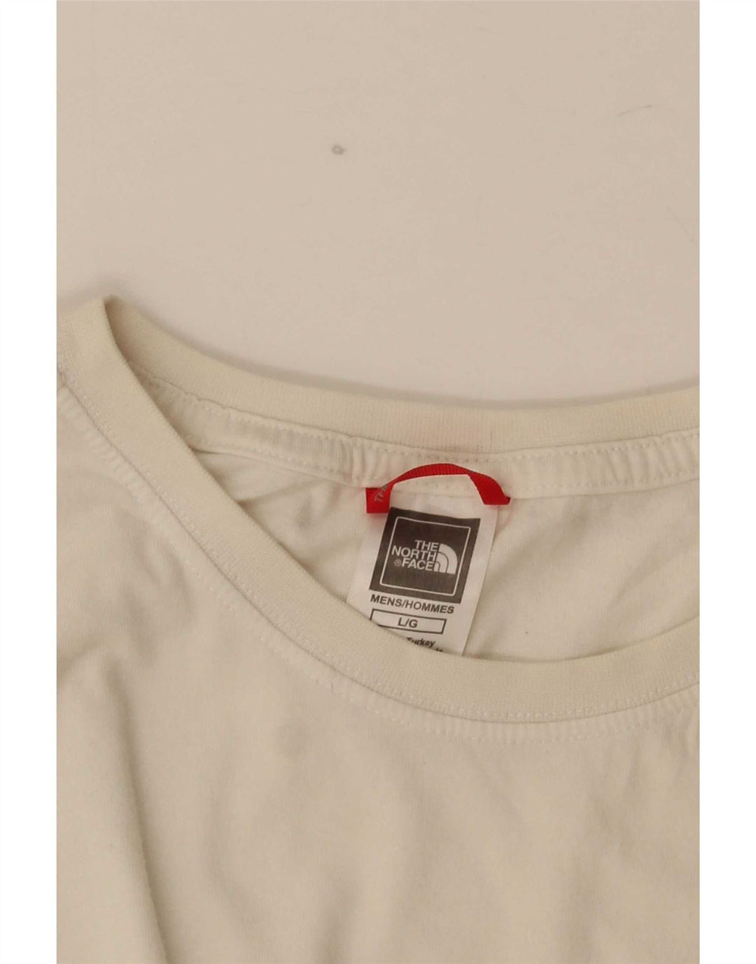 Camiseta gráfica masculina The North Face grande branco