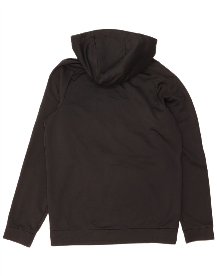 Suéter Nike masculino Dri Fit Zip com capuz pequeno poliéster preto