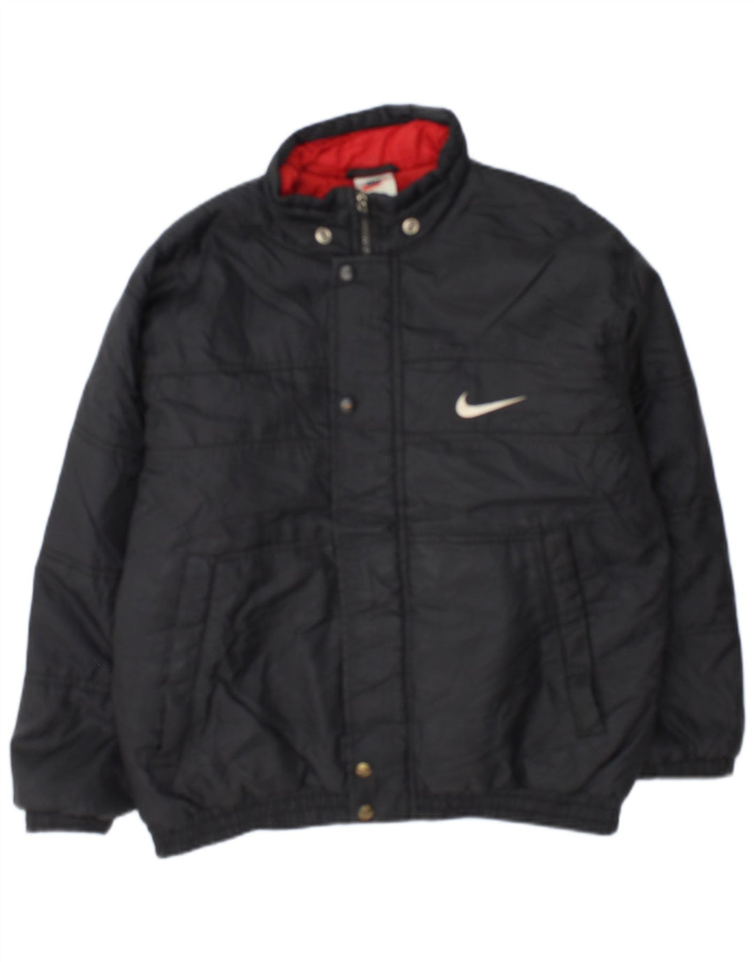Jaqueta Nike Boys Graphic acolchoada 12-13 anos grande nylon preto